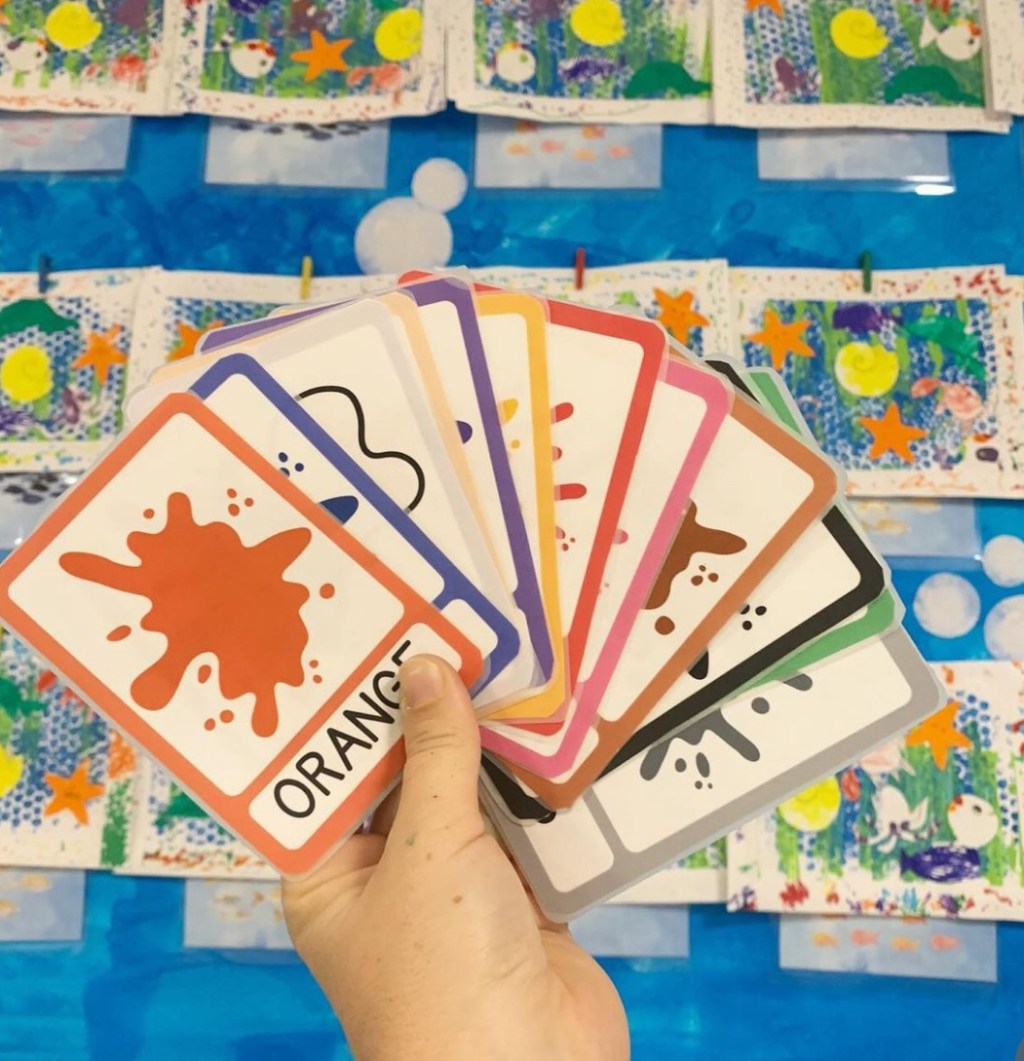 Cartes de nomenclature – LES&nbsp;COULEURS