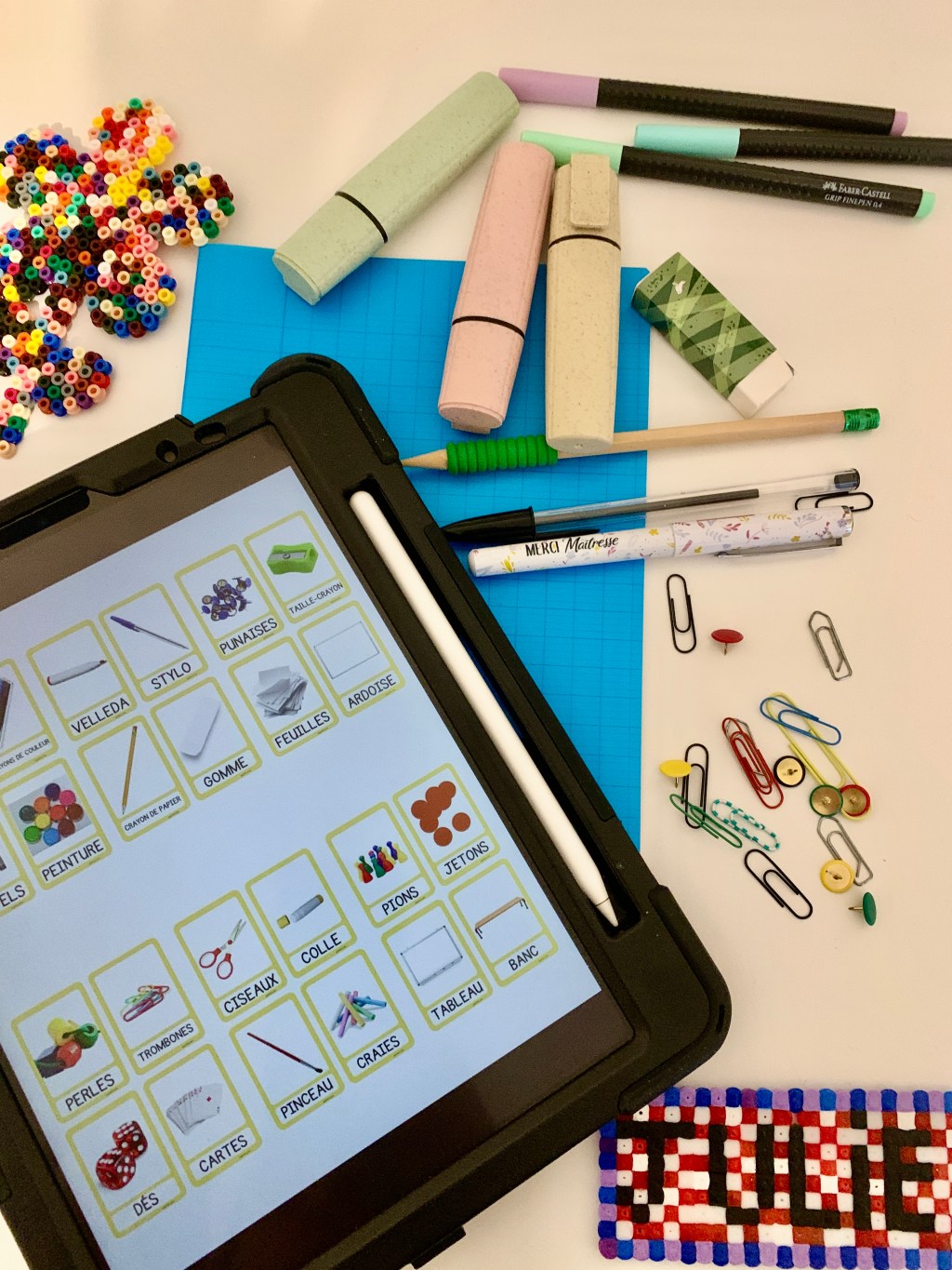 Cartes de nomenclature : Le MATERIEL&nbsp;SCOLAIRE